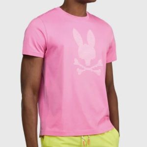 PSYCHO BUNNY Tee in Love Pink Men's Size XXL
